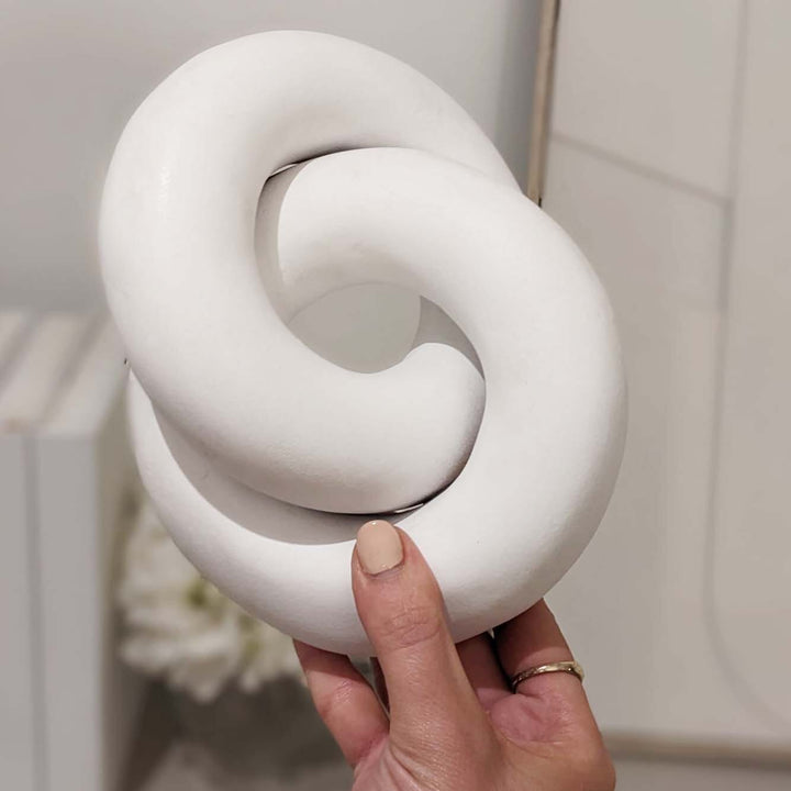 Lustaire White Decorative Knot Sculpture Accessories 