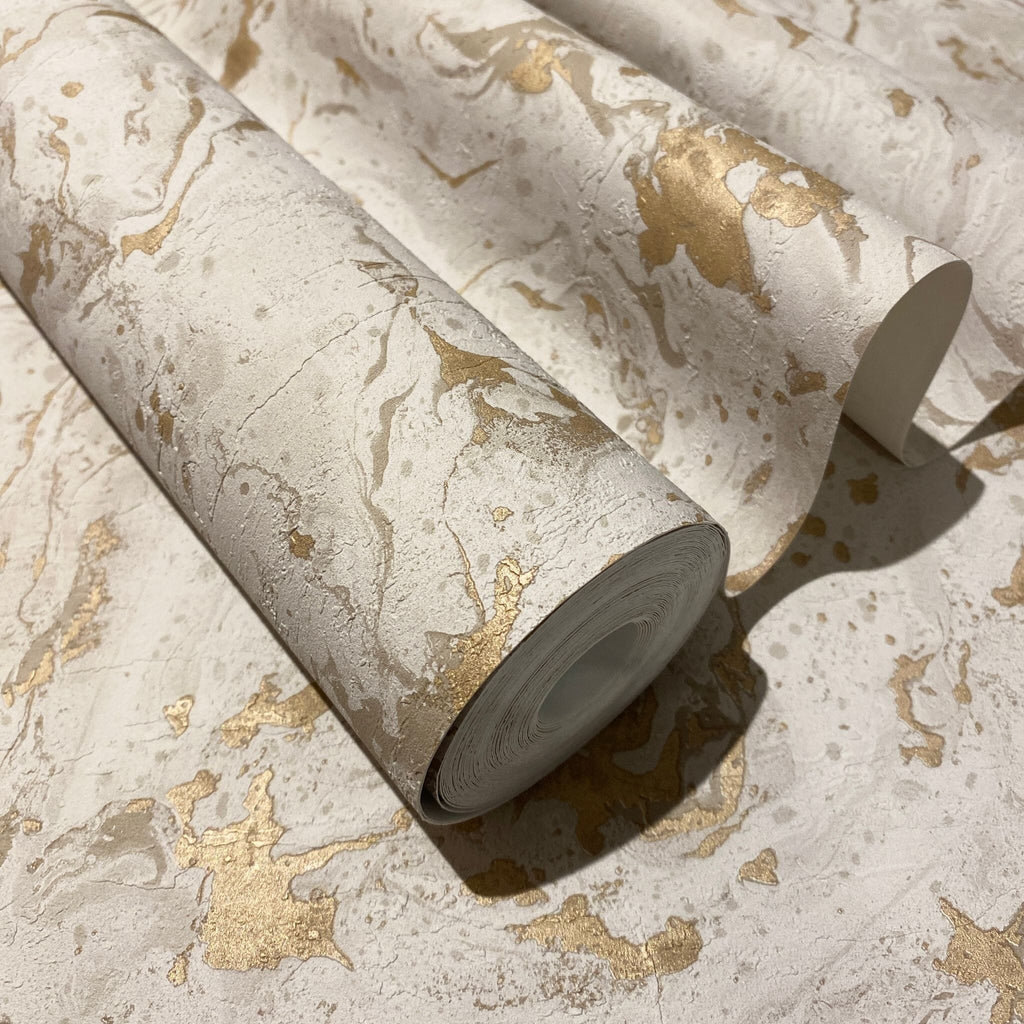 Highbury Neutral & Marble Effect Wallpaper
