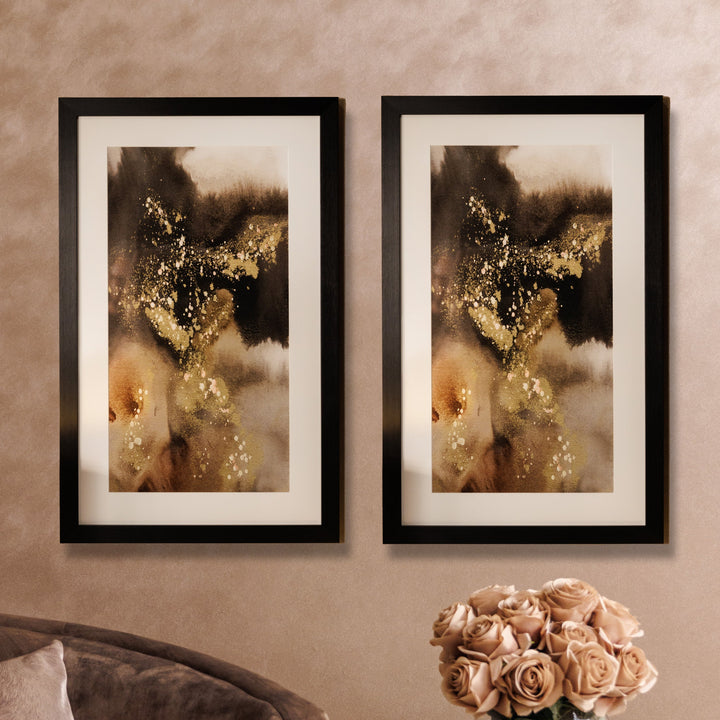 Majestic Chocolate & Gold Framed Art - Set of 2 Art 
