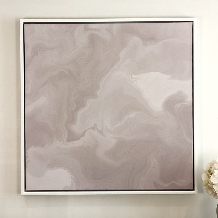 Marchmont Neutral Marble Canvas Wall Art - 80 x 80cm Art 