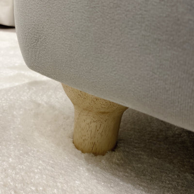 Marshmallow Grey Velvet Squashy Chair Chair 