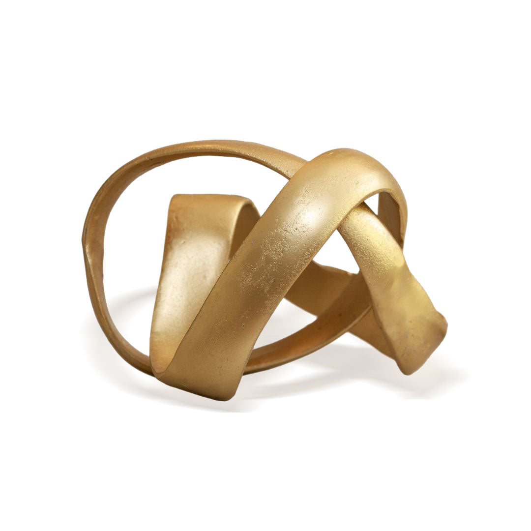 Marteli Decorative Gold Knot Sculpture Accessories 