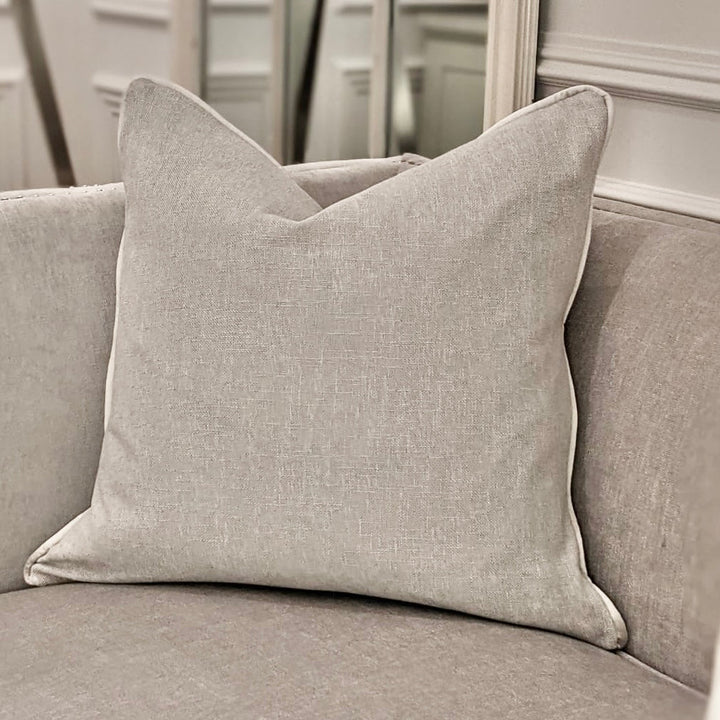 Matrix Frost Cushion with Satin Pipe - 58x58cm Cushion 