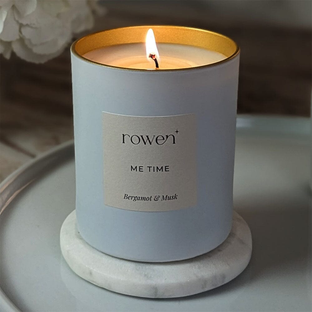 Me Time & Gold Scented Candle Bergamot & Musk
