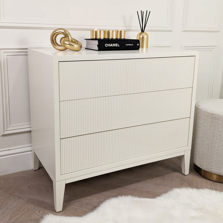 Metropolitan Ivory Premium Chest of Drawers Furniture 