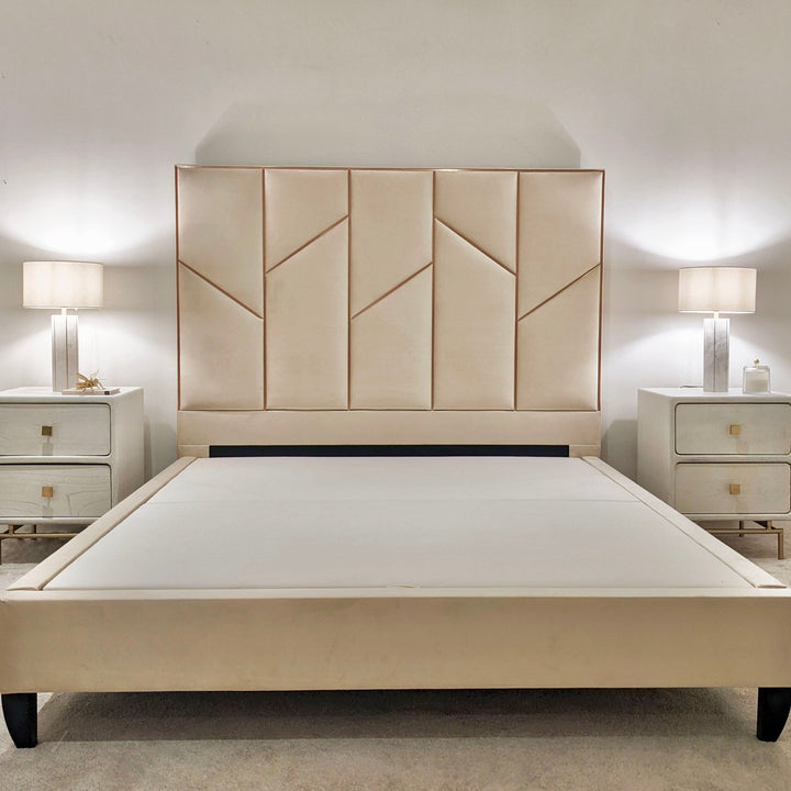 Meyer Cream & Bronze Luxury Bed MTO Bed 