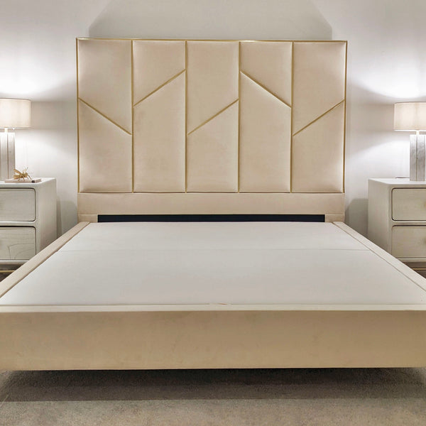 Meyer Cream & Gold Luxury Bed Bed 