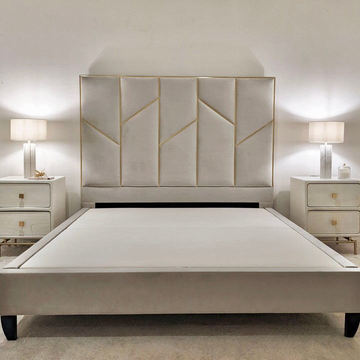 Meyer Pebble & Gold Luxury Bed MTO Bed 