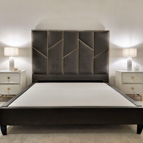 Meyer Slate & Bronze Luxury Bed MTO Bed 