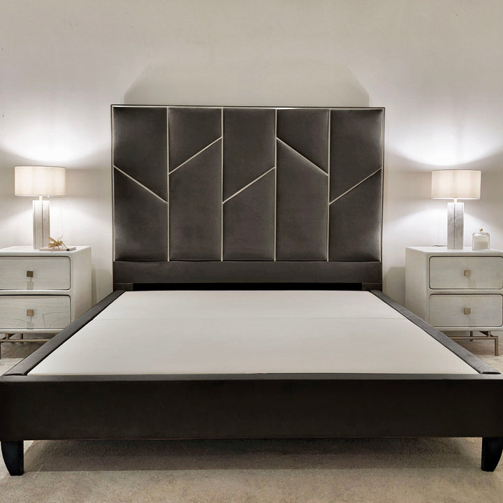 Meyer Slate & Silver Luxury Bed MTO Bed 