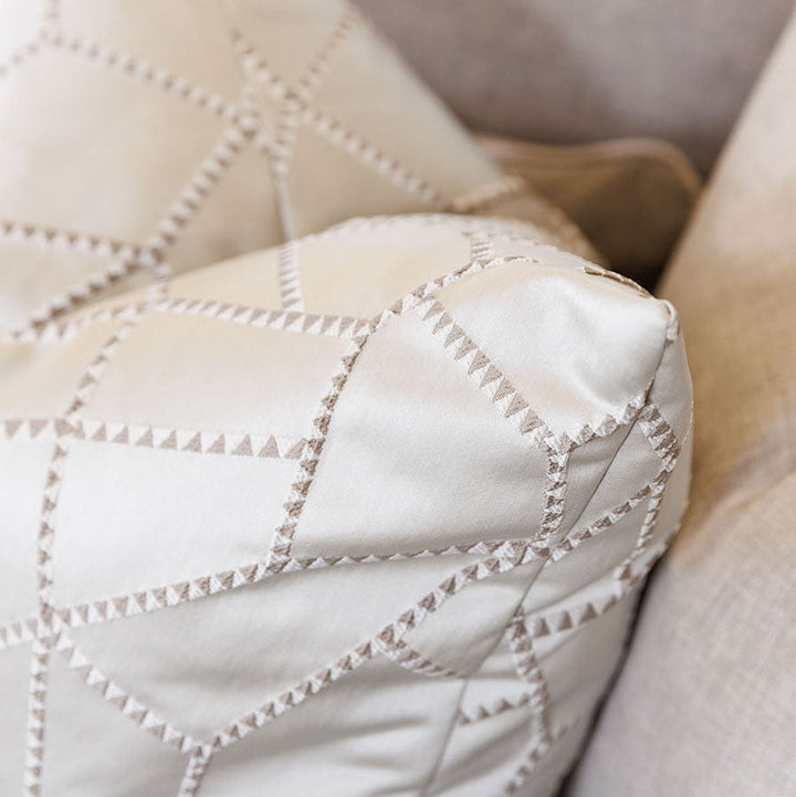 Mosaic Putty Geometric Cushions - Set of 2 Cushion 
