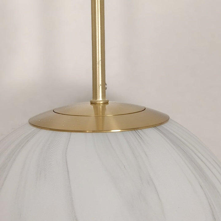 Murano Medium Gold & Marble Pendant Ceiling Light 