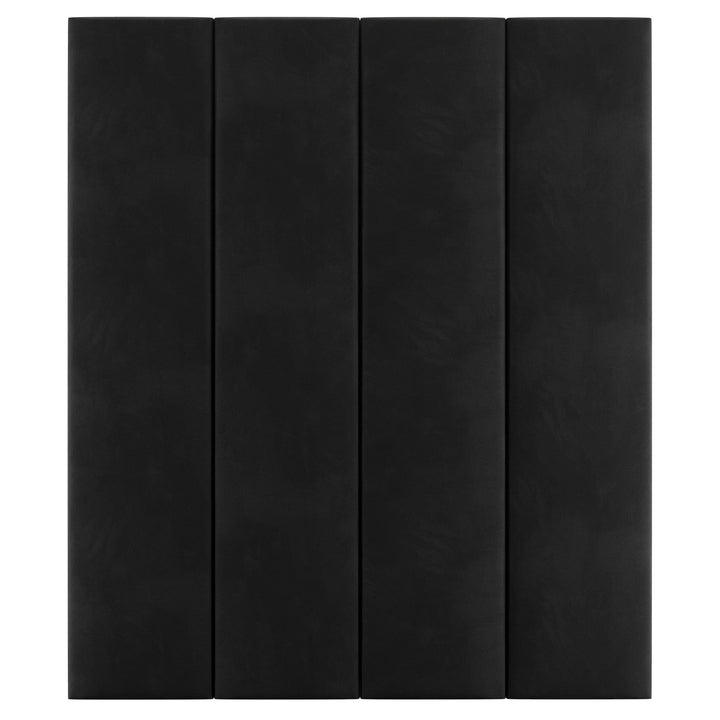 Noir Black Velvet Individual Wall Mounted Headboard Panel - 45cm Headboard 
