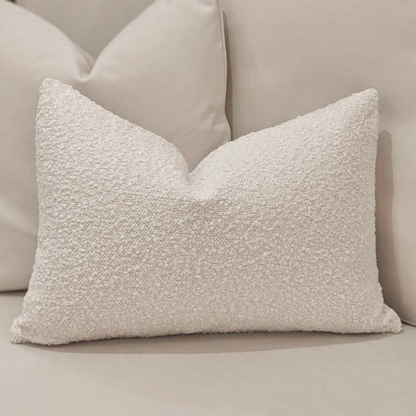 Nori Boucle Cream Bolster Cushion Cushion 