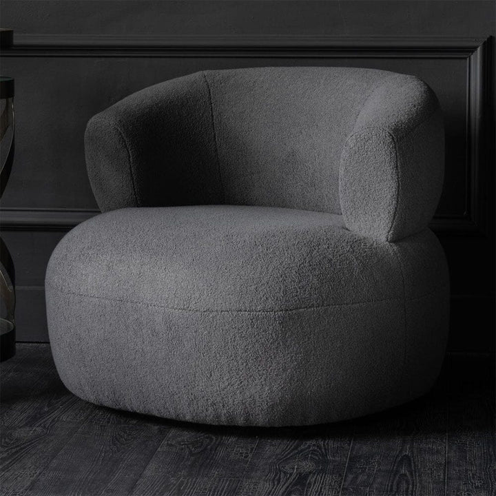 Nyra Grey Boucle Occassional Chair Chair 