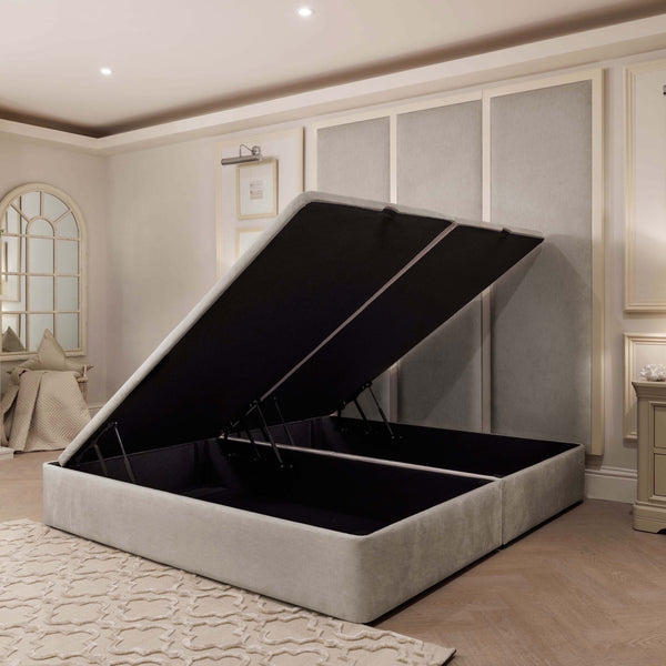 Oceania Mouse Premium Velvet Ottoman Divan Bed Base Made to Order Ottoman 