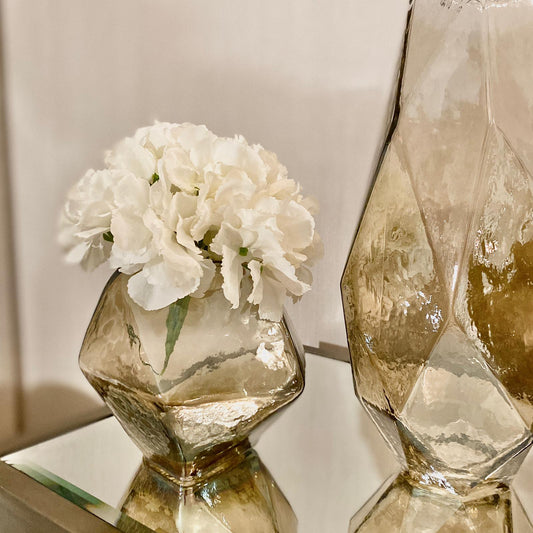 Odelle Medium Brown Abstract Glass Vase Accessories 