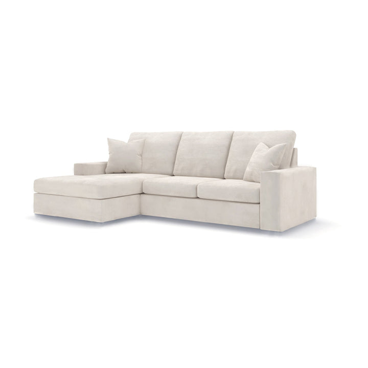 Olivia Cream Premium Medium Corner Sofa with Hidden Feet MTO Sofa 