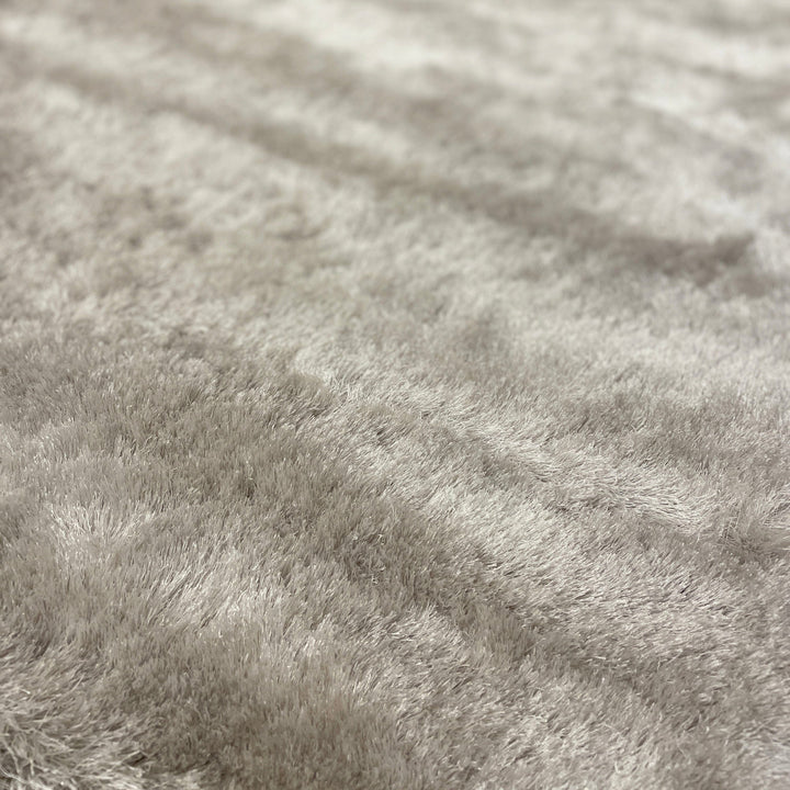 Opulent Champagne Shimmer Shaggy Rug Rug 