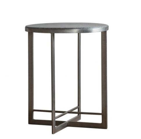 Parton Gold & Grey Side Table End and Side Table 