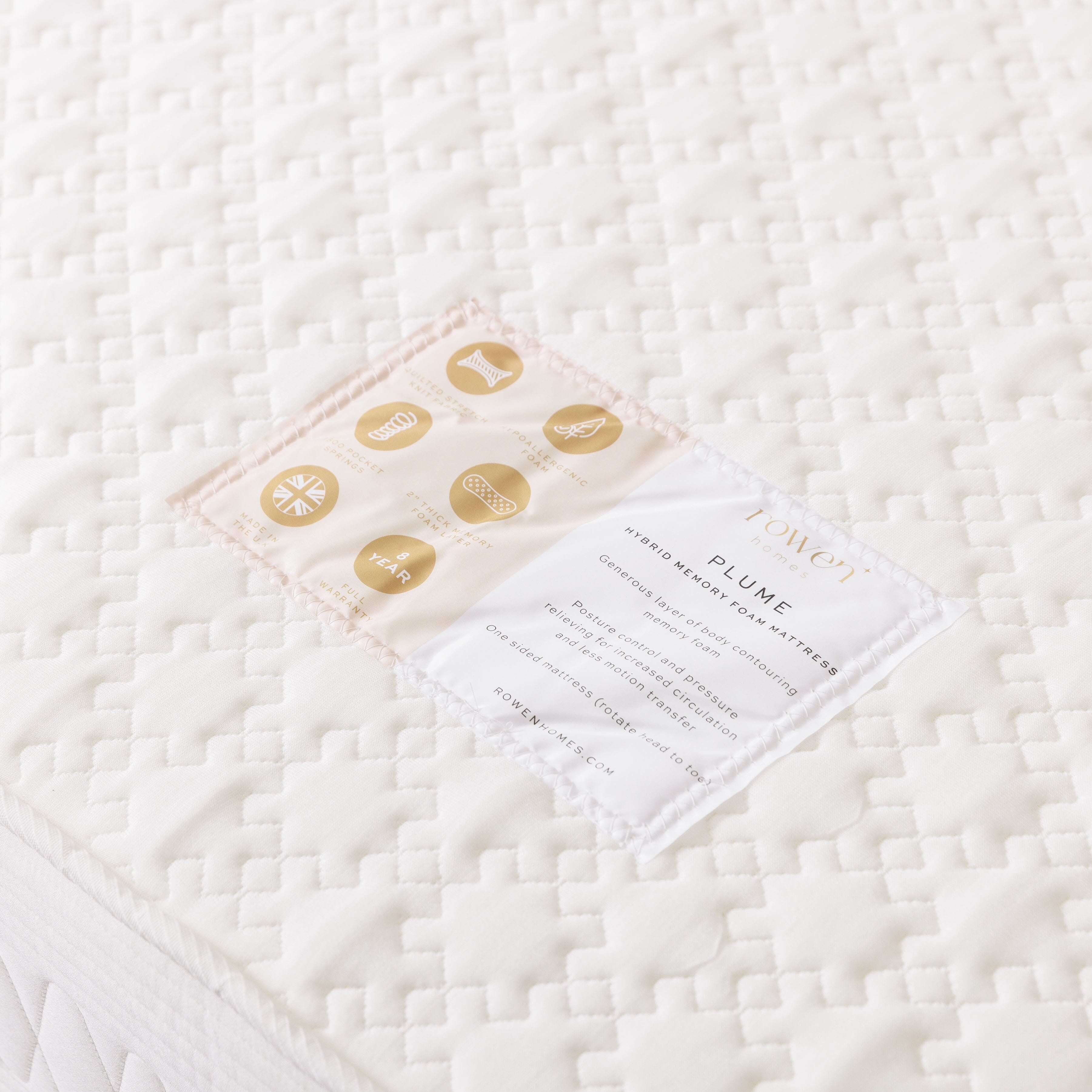 Plume Hybrid Memory Foam Mattress Bed 