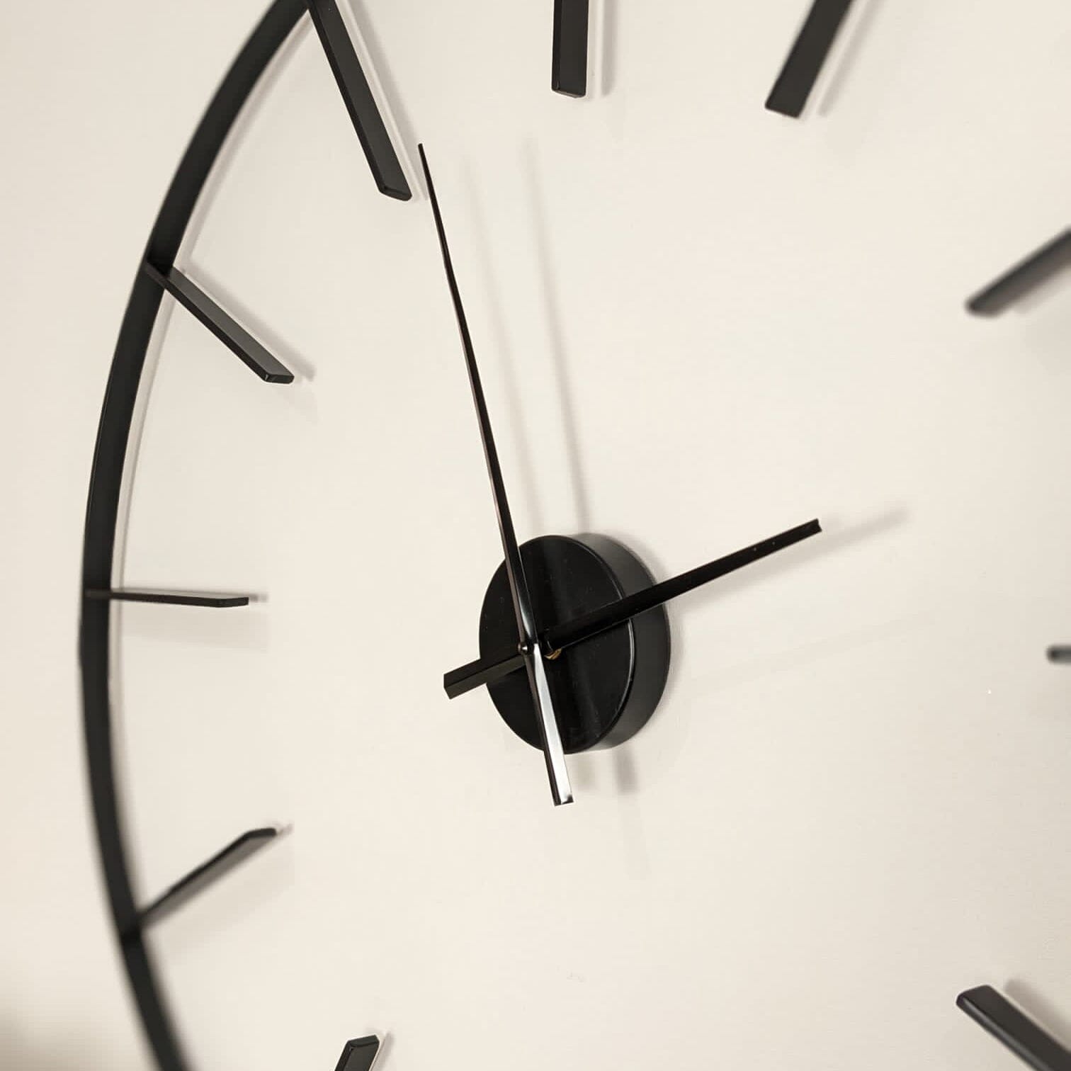Portland Black Skeleton Wall Clock Accessories 