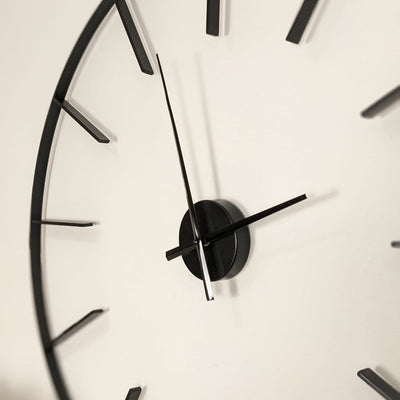 Portland Black Skeleton Wall Clock Accessories 