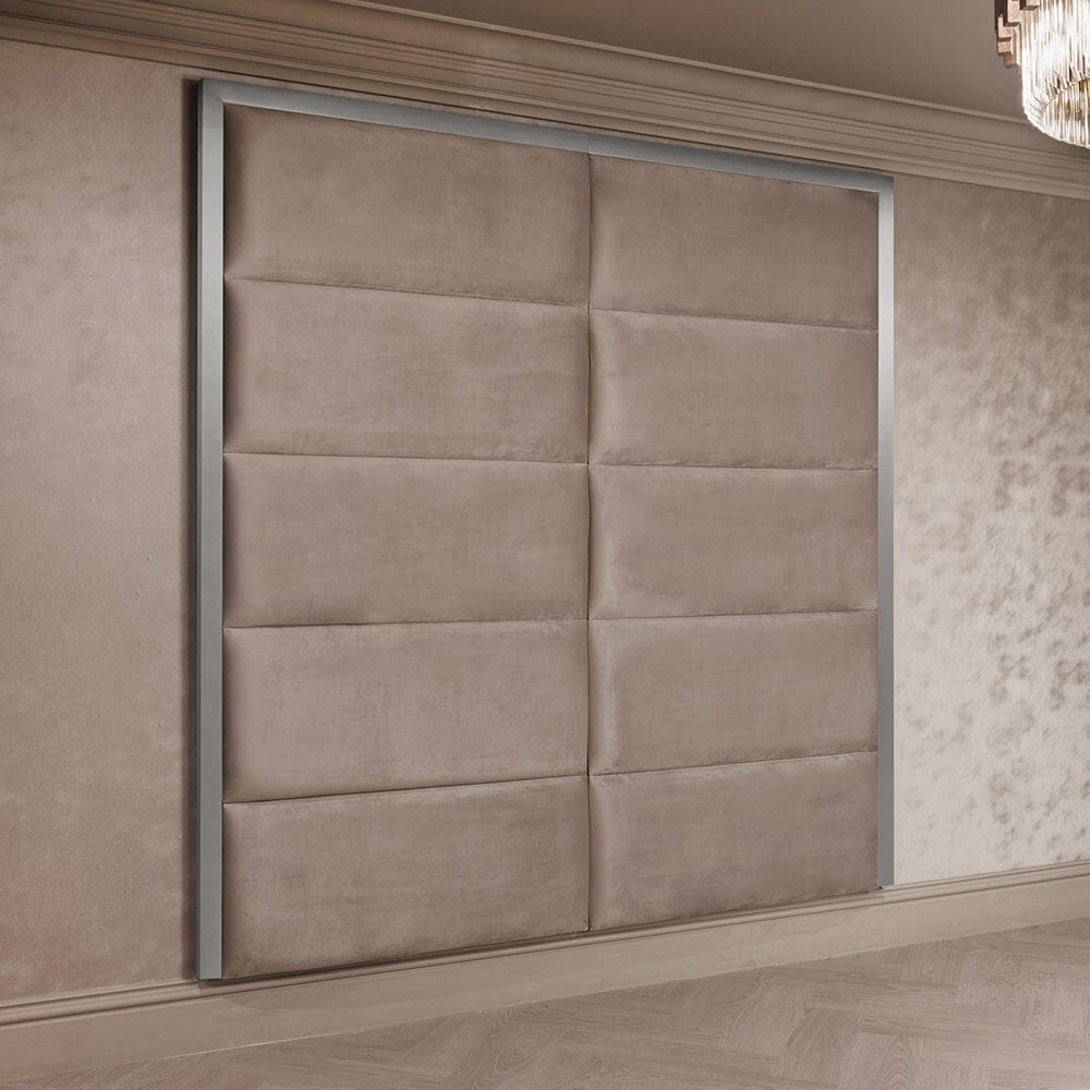 Praline Luxury Velvet & Silver Chocolate Box Headboard Made to Order Headboard 