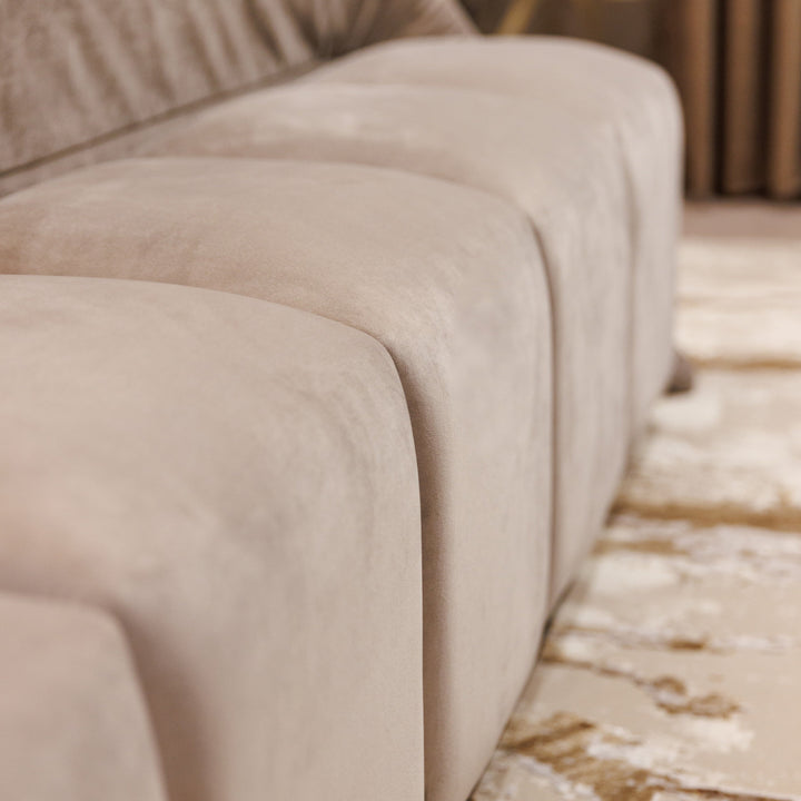 Praline Luxury Velvet Upholstered Bench MTO Bench 