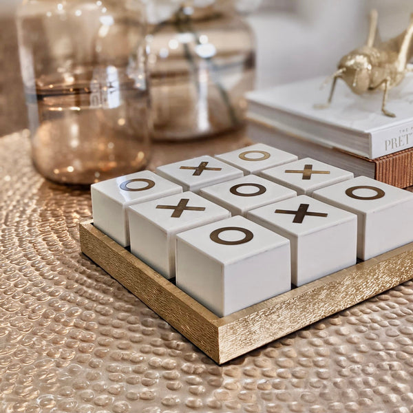 Rae Gold Noughts & Crosses Set Accessories 