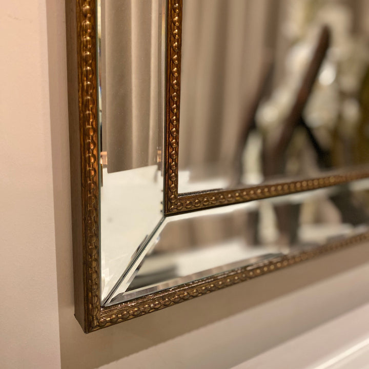 Reid Rectangular Bronze Bordered Mirror Mirror 