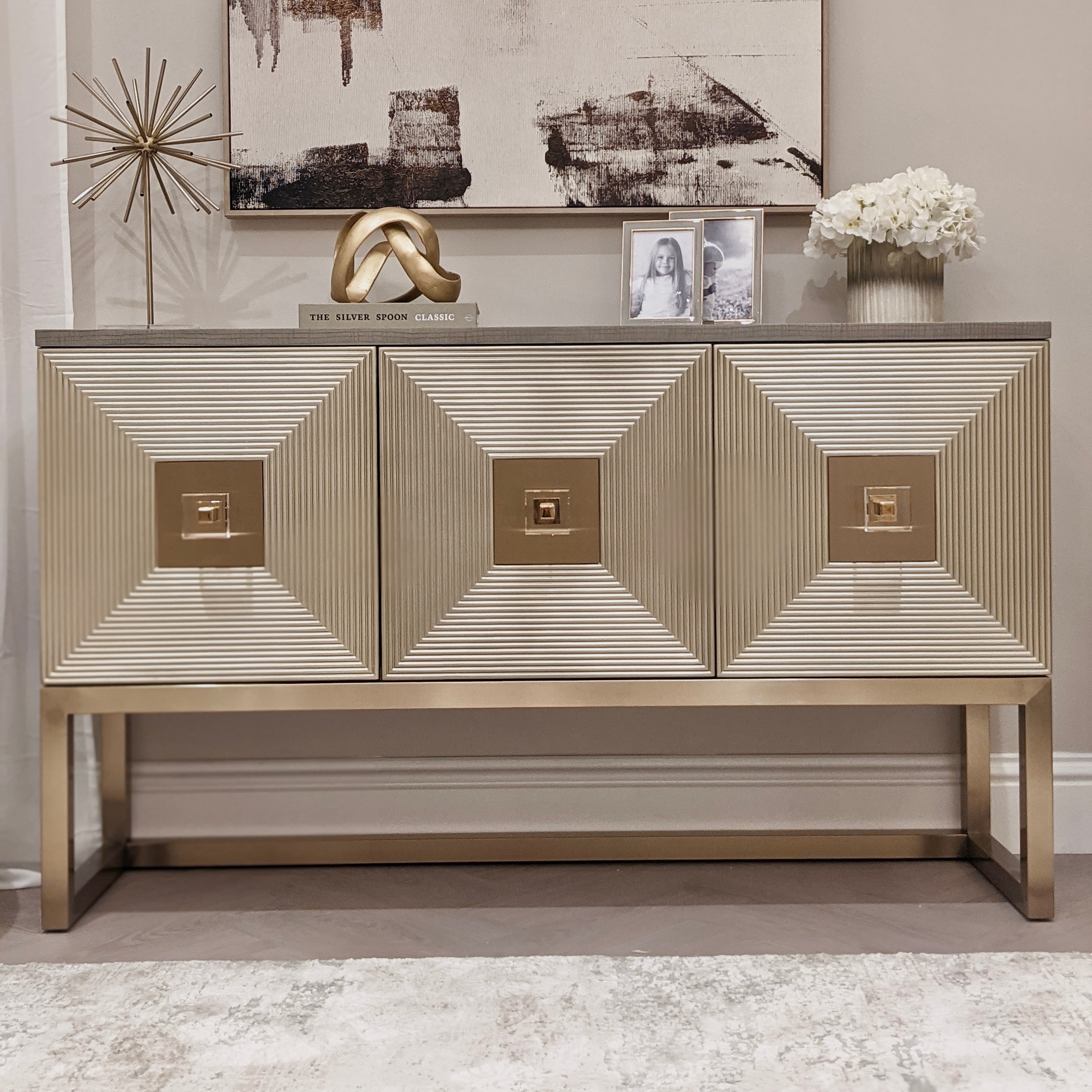 Gold and online silver sideboard