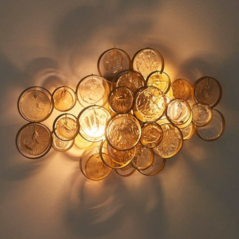 Saskia Antique Gold Wall Light Lighting 