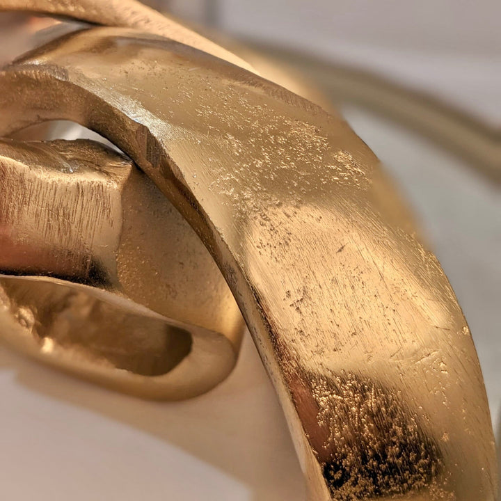 Scintilla Gold Abstract Knot Sculpture Accessories 