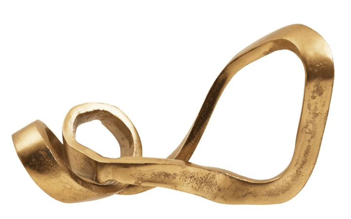Scintilla Gold Abstract Knot Sculpture Accessories 