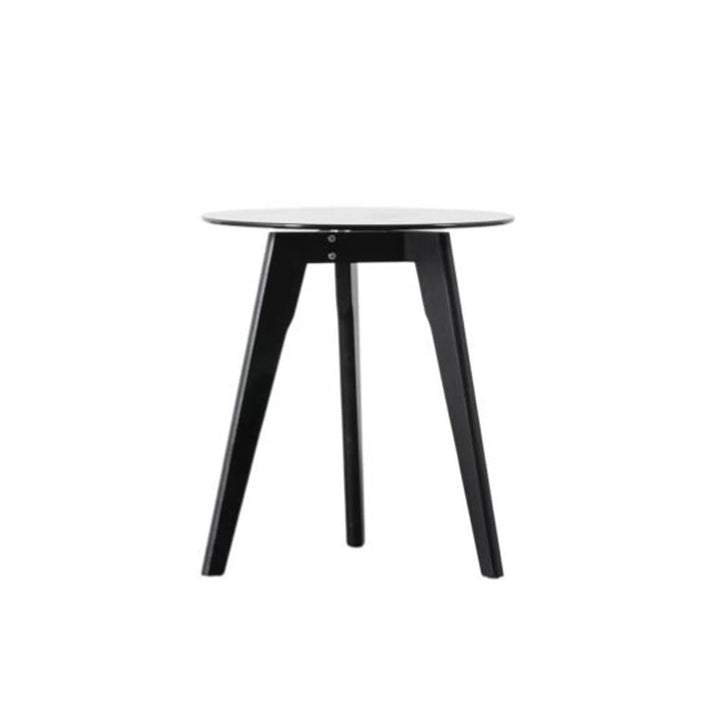 Sennen Black Round Side Table End and Side Table 
