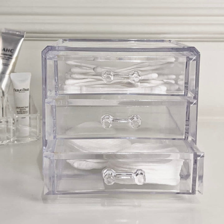 Seraphina Clear 3 Drawer Organiser Accessories 