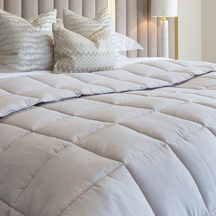 Serenity Champagne 100% Cotton Quilted Bedspread Bedding 