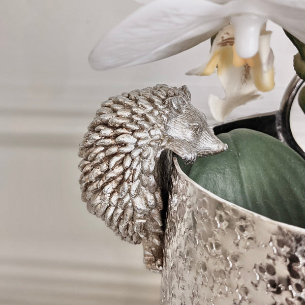 Silver Hedgehog Pot Hanger - Set of 2 Garden 