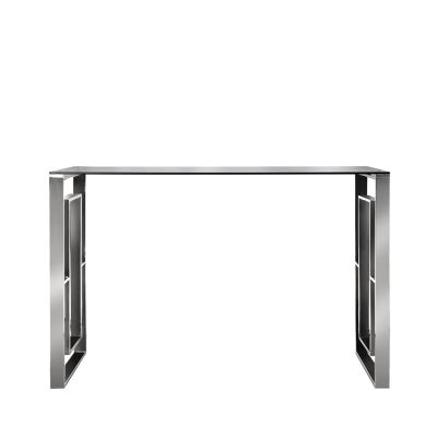 Simone Chrome Metal Console Table Console Table 
