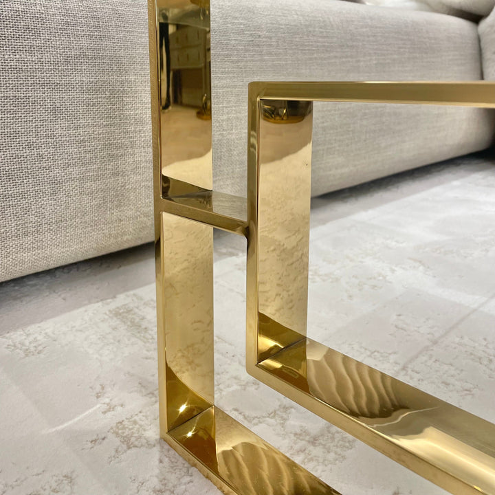 Simone Gold Metal Coffee Table Coffee Table 