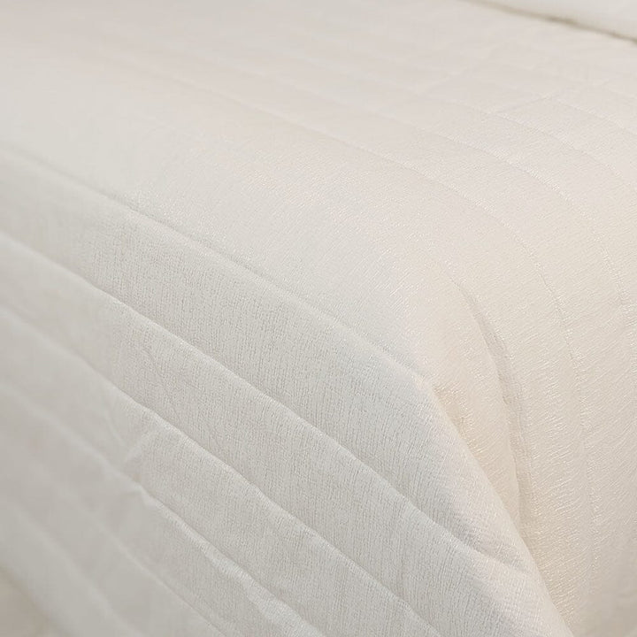 Skye Neutral Textured Luxury Bedspread Bedding 