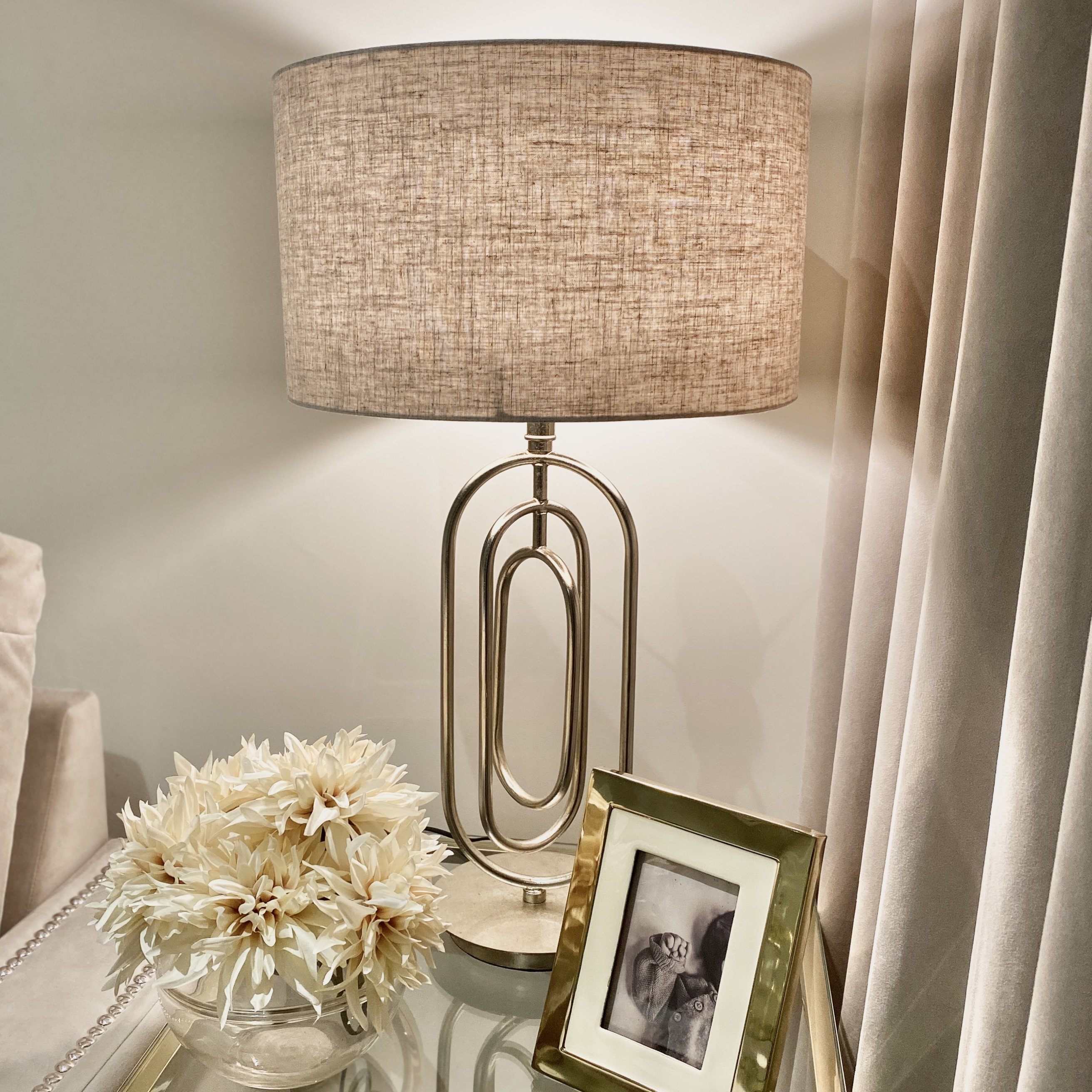 Champagne gold store lamp