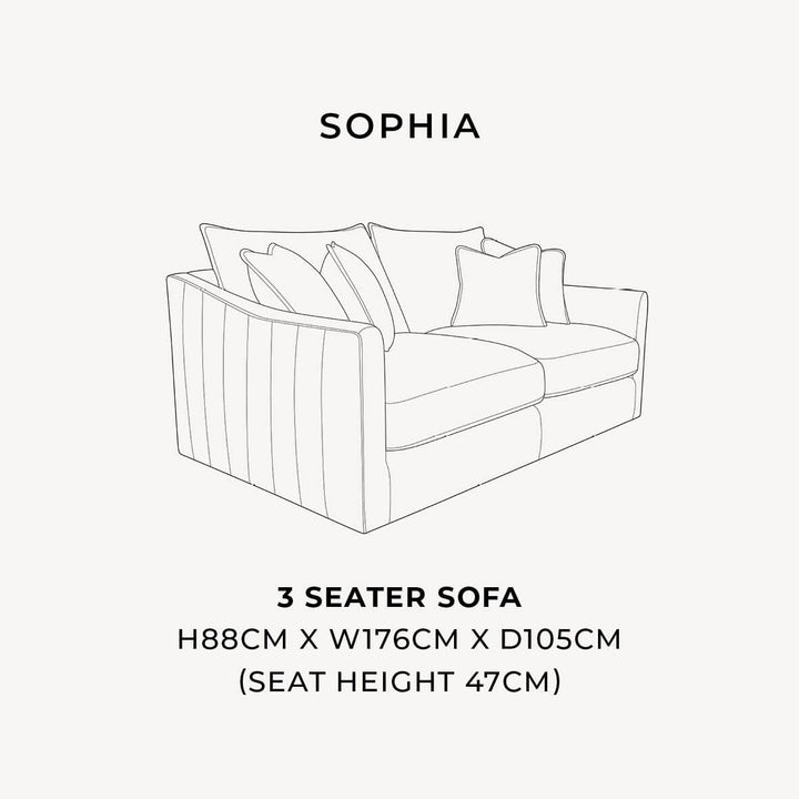 Sophia Pewter Velvet Sofa Range MTO Sofa 