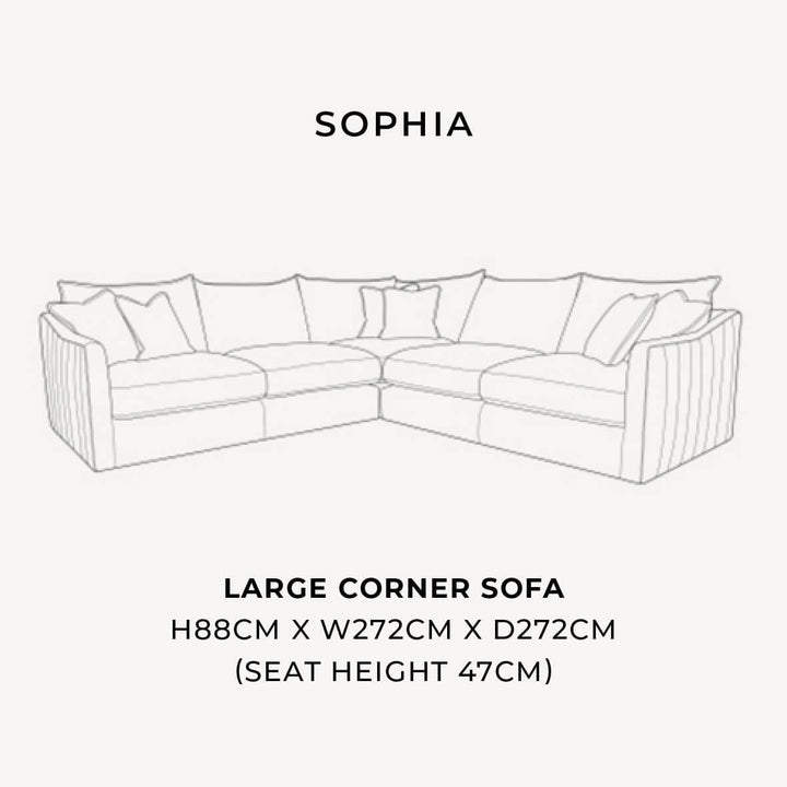 Sophia Pewter Velvet Sofa Range With Silver Piping 