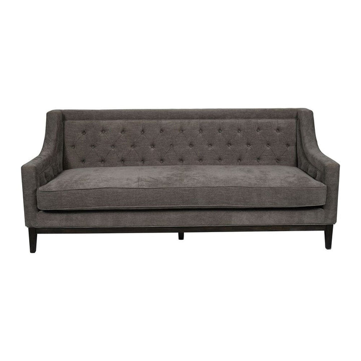 Sorrel Buttoned Warm Grey 3 Seater Sofa Sofa 