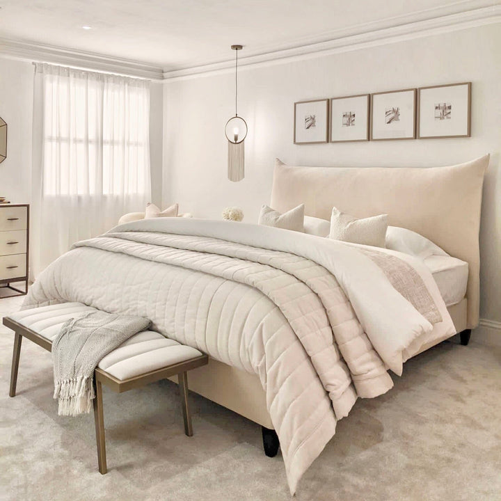 Squish Cream Premium Pillow Bed Bed 