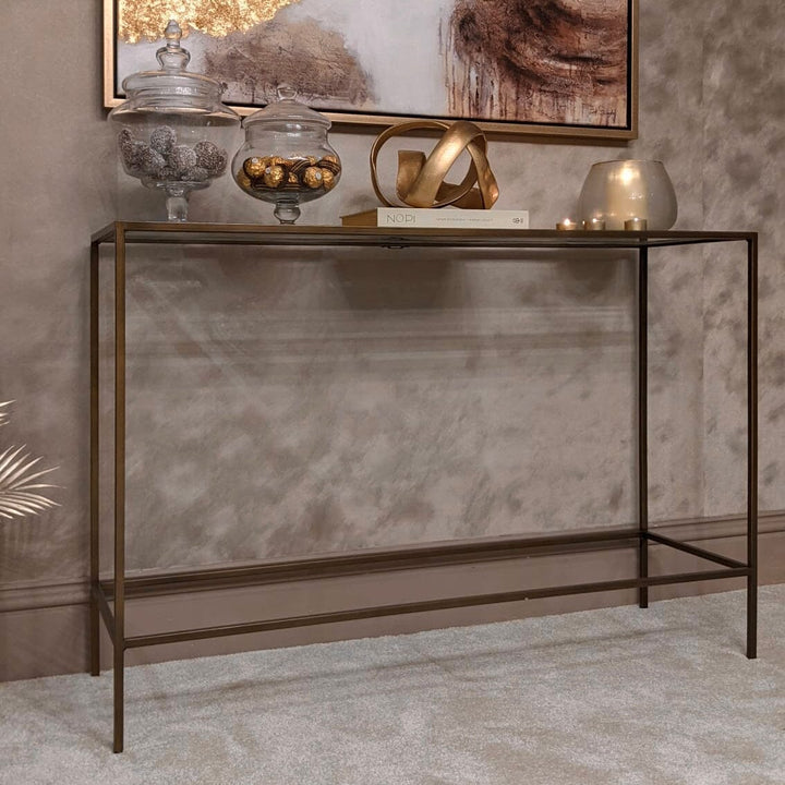 Stambaugh Bronze Console Table Console Table 