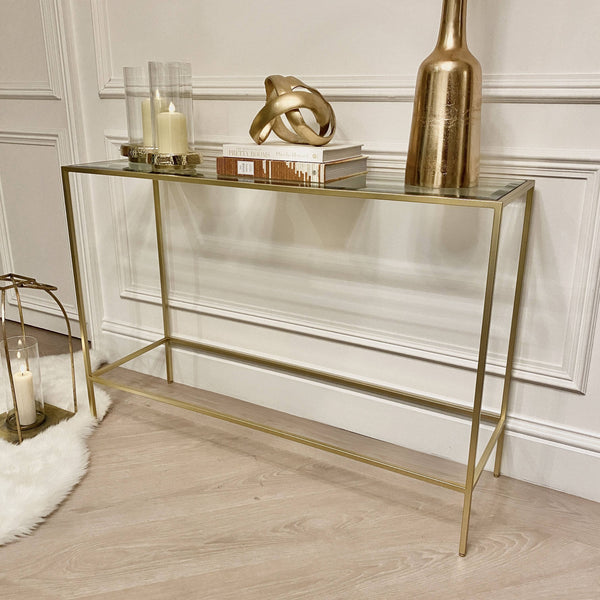 Stambaugh Champagne Console Table Console Table 