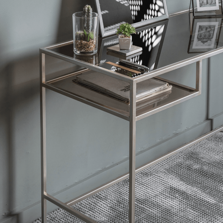 Stambaugh Silver & Glass Desk Desk / Dressing Table 
